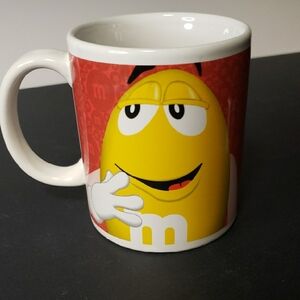 M&M'S Yellow and Red Ceramic Mug Playful Dining Essential